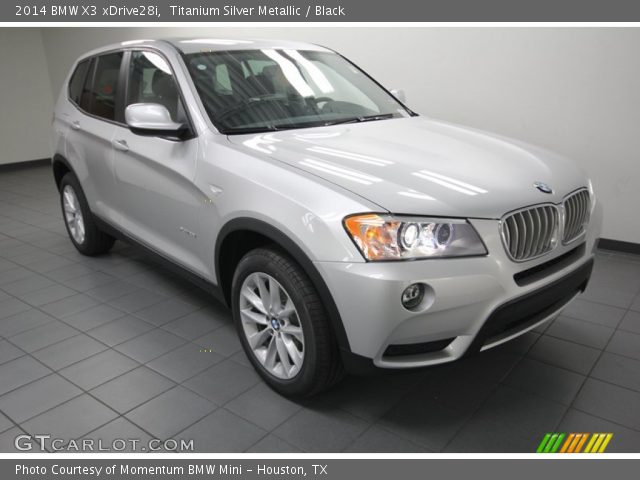 2014 BMW X3 xDrive28i in Titanium Silver Metallic