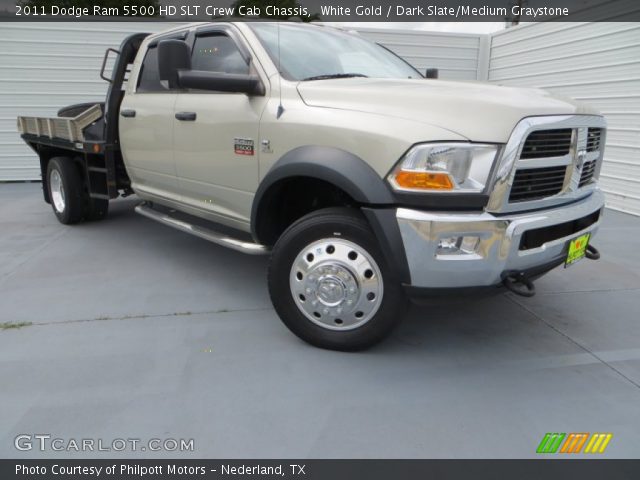 2011 Dodge Ram 5500 HD SLT Crew Cab Chassis in White Gold