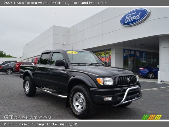 2003 Toyota Tacoma V6 Double Cab 4x4 in Black Sand Pearl