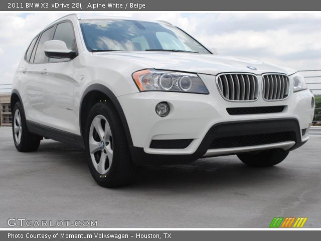2011 BMW X3 xDrive 28i in Alpine White