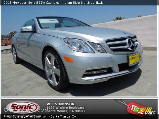 2013 Mercedes-Benz E 350 Cabriolet in Iridium Silver Metallic