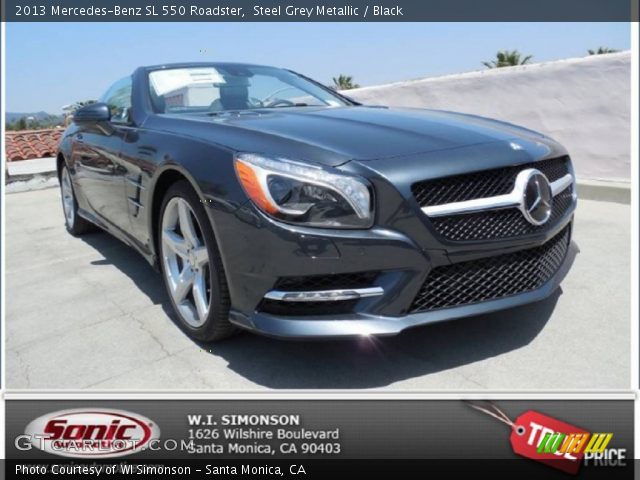 2013 Mercedes-Benz SL 550 Roadster in Steel Grey Metallic