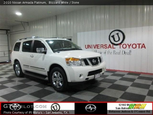 2010 Nissan Armada Platinum in Blizzard White