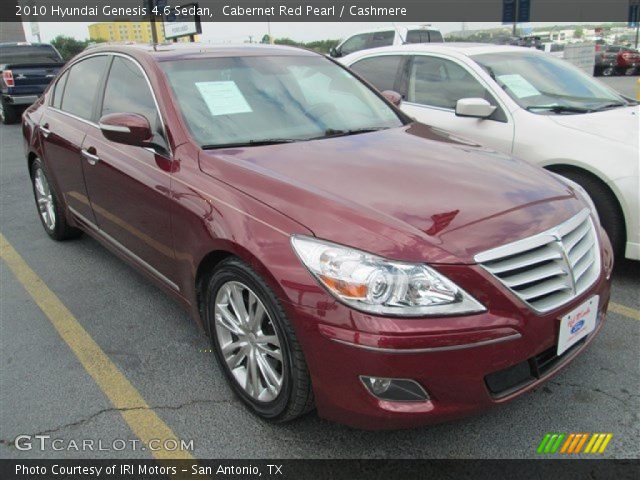 2010 Hyundai Genesis 4.6 Sedan in Cabernet Red Pearl