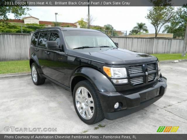 2011 Dodge Nitro Heat 4.0 in Brilliant Black Crystal Pearl