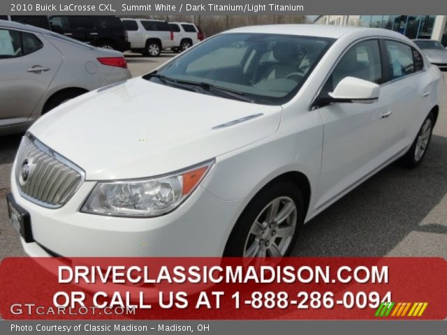 2010 Buick LaCrosse CXL in Summit White