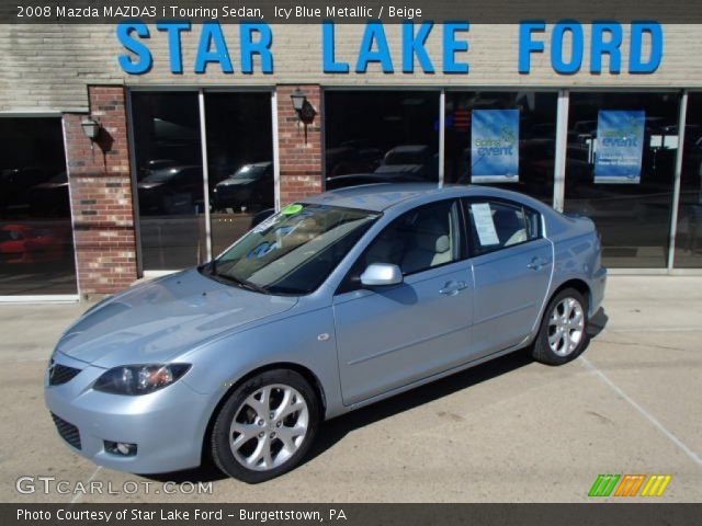 2008 Mazda MAZDA3 i Touring Sedan in Icy Blue Metallic