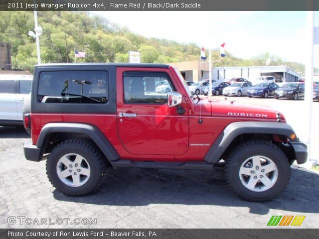 2011 Jeep Wrangler Rubicon 4x4 in Flame Red