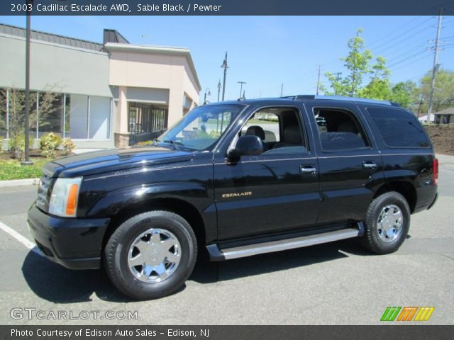 2003 Cadillac Escalade AWD in Sable Black