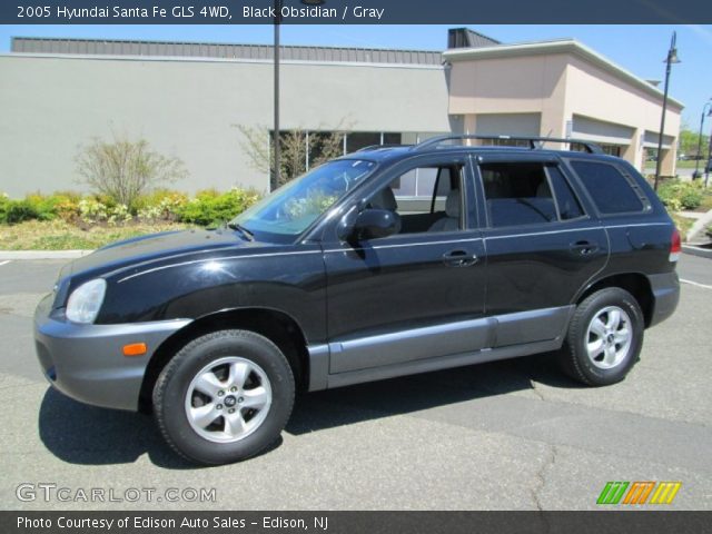 2005 Hyundai Santa Fe GLS 4WD in Black Obsidian