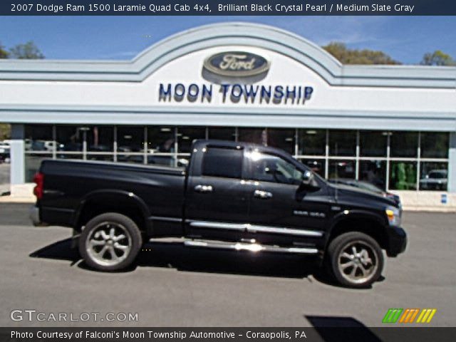 2007 Dodge Ram 1500 Laramie Quad Cab 4x4 in Brilliant Black Crystal Pearl