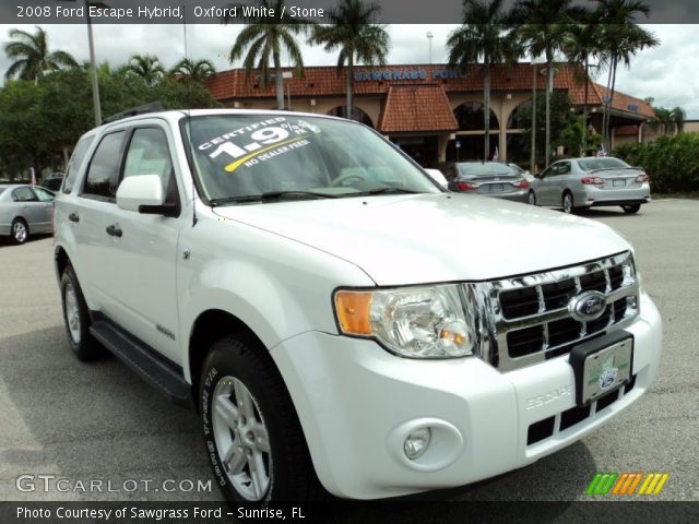 2008 Ford Escape Hybrid in Oxford White