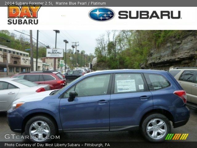 2014 Subaru Forester 2.5i in Marine Blue Pearl