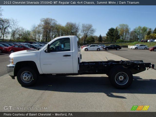2013 Chevrolet Silverado 3500HD WT Regular Cab 4x4 Chassis in Summit White