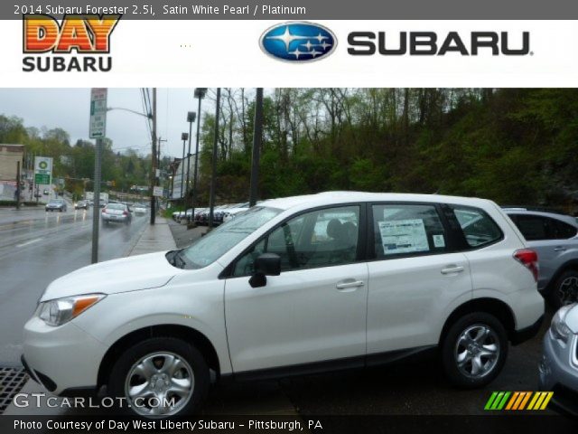 2014 Subaru Forester 2.5i in Satin White Pearl