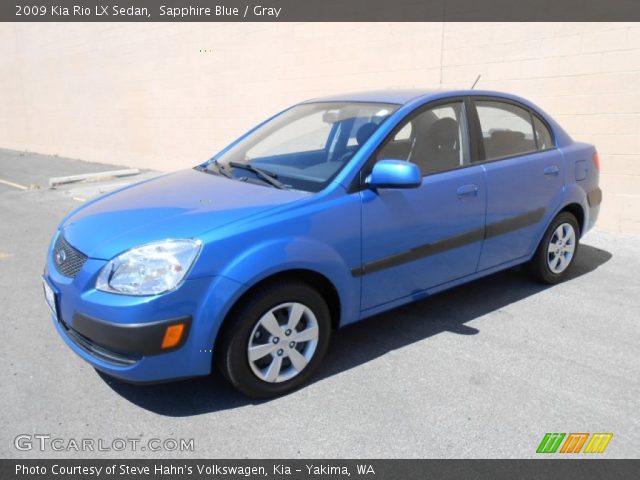 2009 Kia Rio LX Sedan in Sapphire Blue