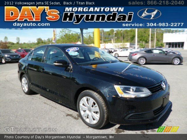 2012 Volkswagen Jetta SE Sedan in Black