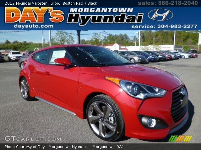 2013 Hyundai Veloster Turbo in Boston Red