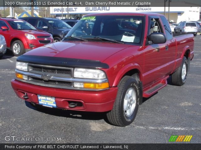 2000 Chevrolet S10 LS Extended Cab 4x4 in Dark Cherry Red Metallic