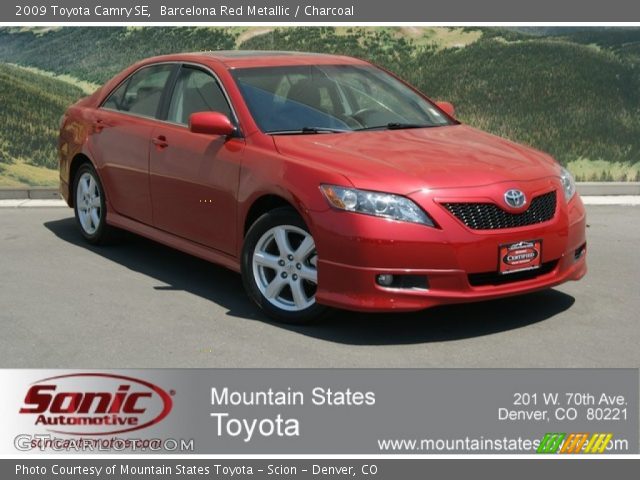 2009 Toyota Camry SE in Barcelona Red Metallic