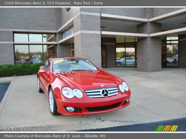 2009 Mercedes-Benz SL 550 Roadster in Mars Red