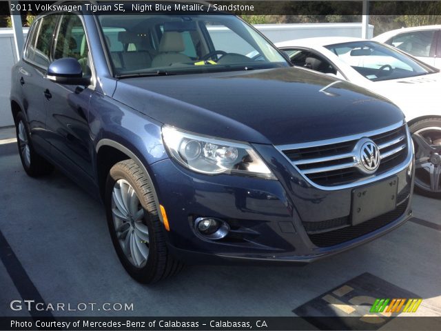 2011 Volkswagen Tiguan SE in Night Blue Metallic