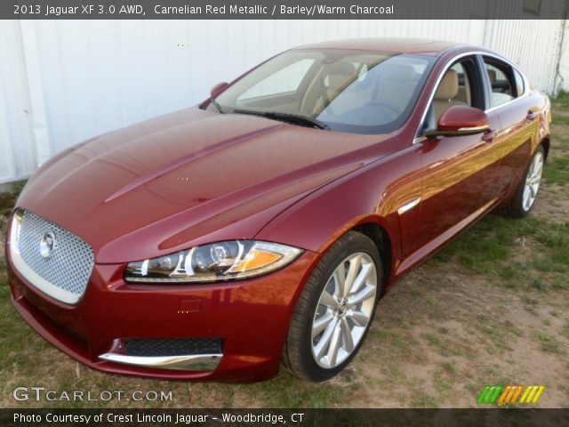 2013 Jaguar XF 3.0 AWD in Carnelian Red Metallic