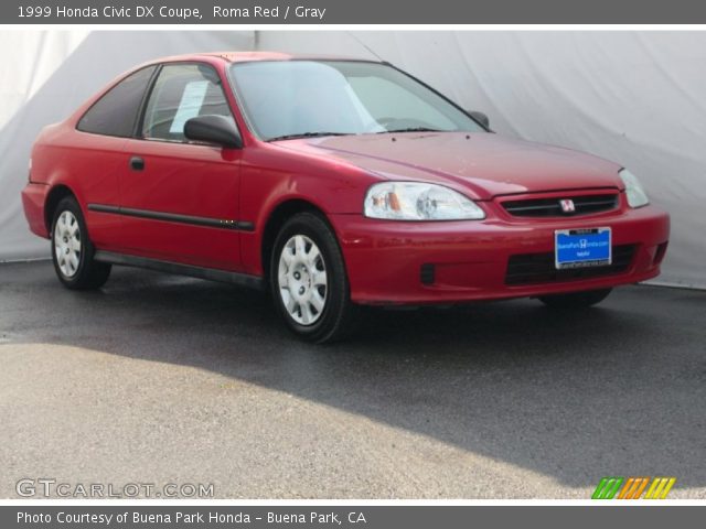 1999 Honda Civic DX Coupe in Roma Red