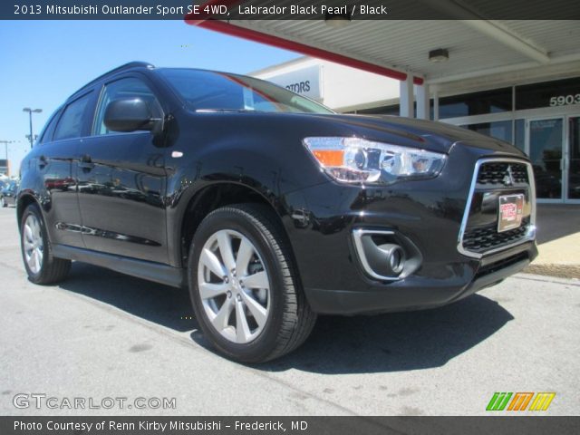 2013 Mitsubishi Outlander Sport SE 4WD in Labrador Black Pearl