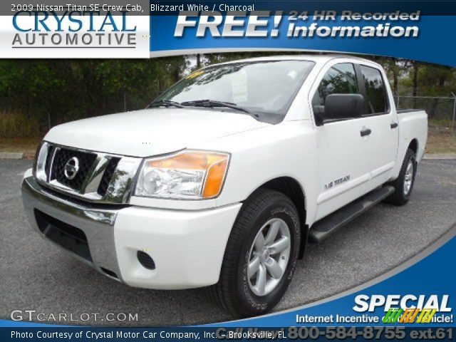 2009 Nissan Titan SE Crew Cab in Blizzard White