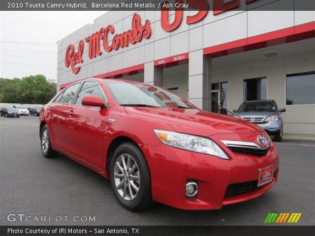 2010 Toyota Camry Hybrid in Barcelona Red Metallic