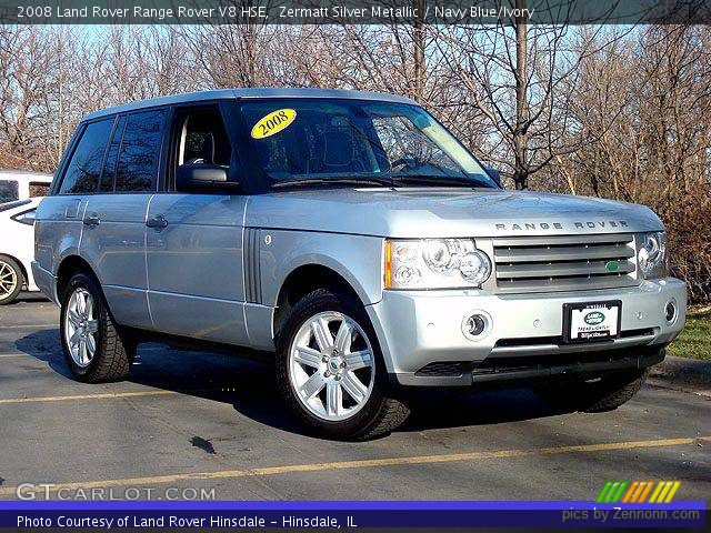 2008 Land Rover Range Rover V8 HSE in Zermatt Silver Metallic