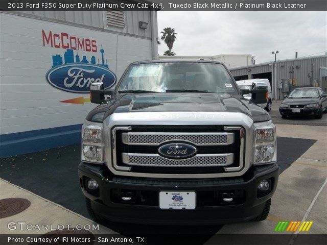 2013 Ford F350 Super Duty Platinum Crew Cab 4x4 in Tuxedo Black Metallic