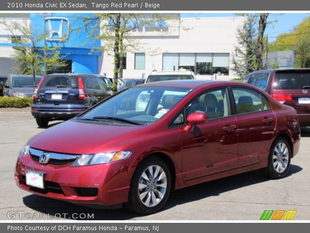 2010 Honda Civic EX Sedan in Tango Red Pearl