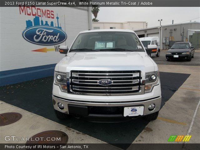 2013 Ford F150 Lariat SuperCrew 4x4 in White Platinum Metallic Tri-Coat