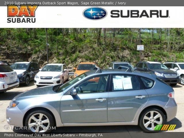 2010 Subaru Impreza Outback Sport Wagon in Sage Green Metallic