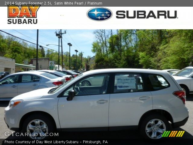 2014 Subaru Forester 2.5i in Satin White Pearl