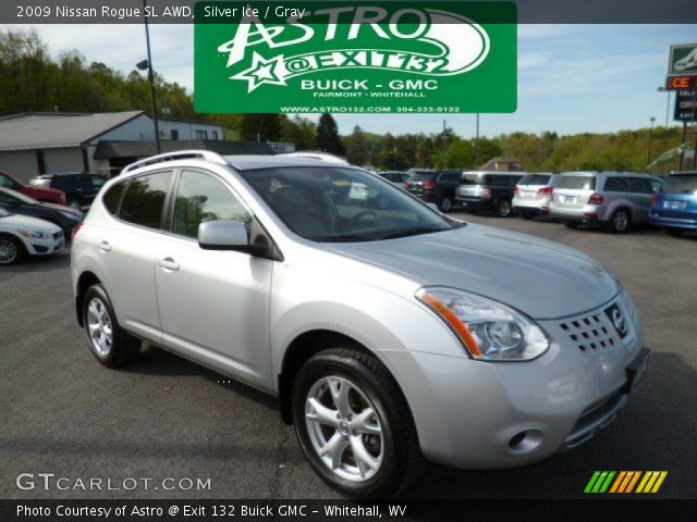 2009 Nissan Rogue SL AWD in Silver Ice