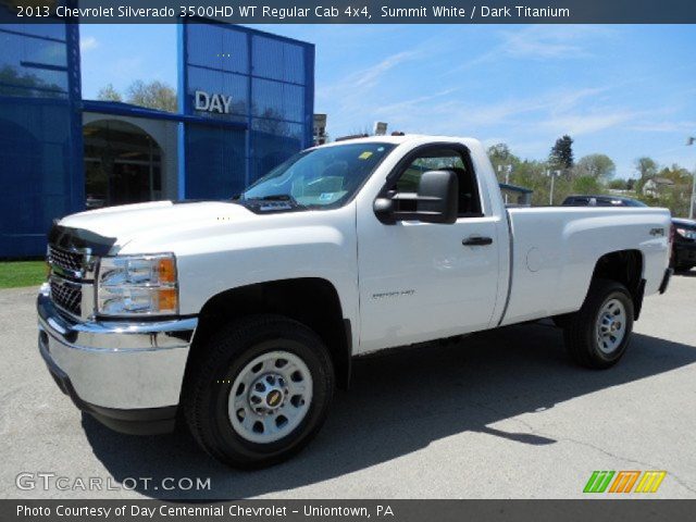 2013 Chevrolet Silverado 3500HD WT Regular Cab 4x4 in Summit White