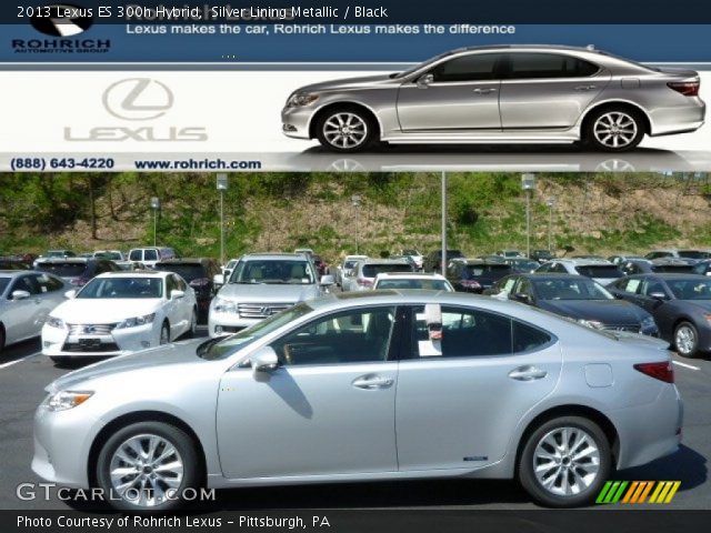 2013 Lexus ES 300h Hybrid in Silver Lining Metallic