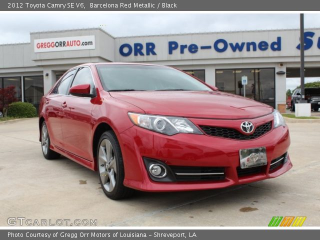 2012 Toyota Camry SE V6 in Barcelona Red Metallic