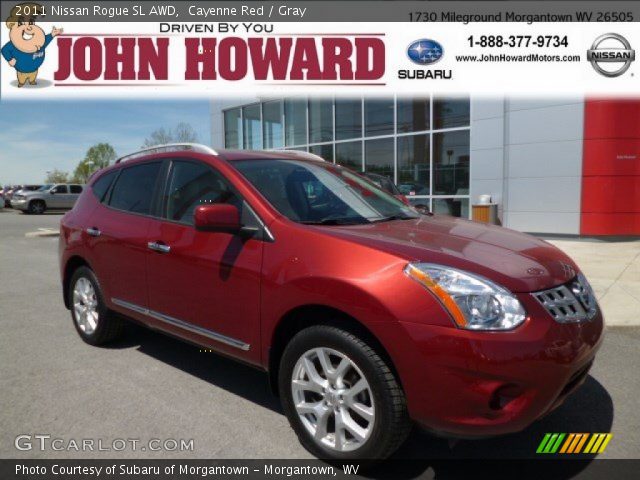 2011 Nissan Rogue SL AWD in Cayenne Red