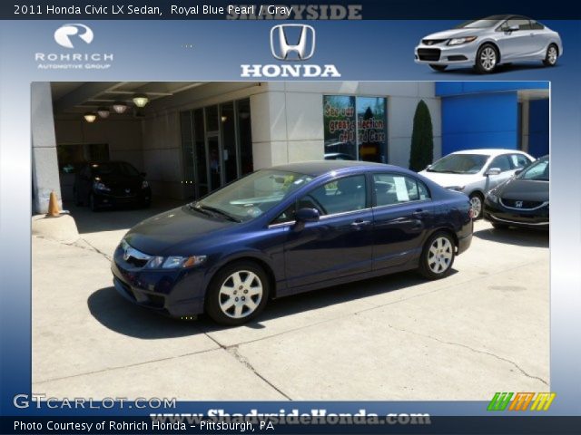 2011 Honda Civic LX Sedan in Royal Blue Pearl