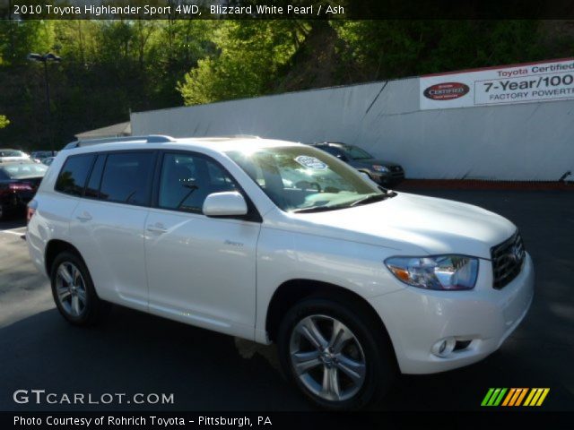2010 Toyota Highlander Sport 4WD in Blizzard White Pearl