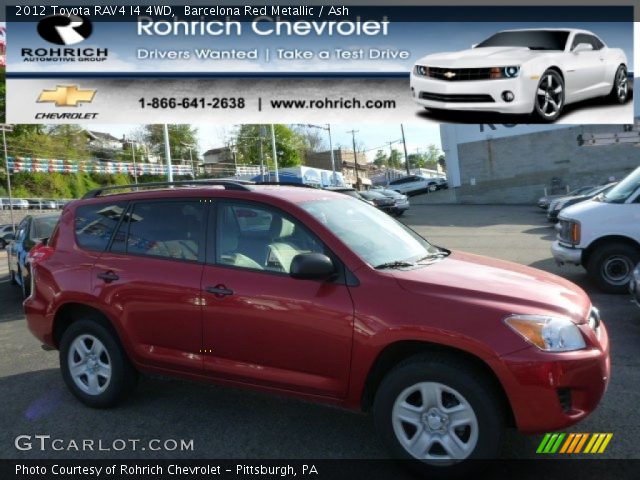 2012 Toyota RAV4 I4 4WD in Barcelona Red Metallic