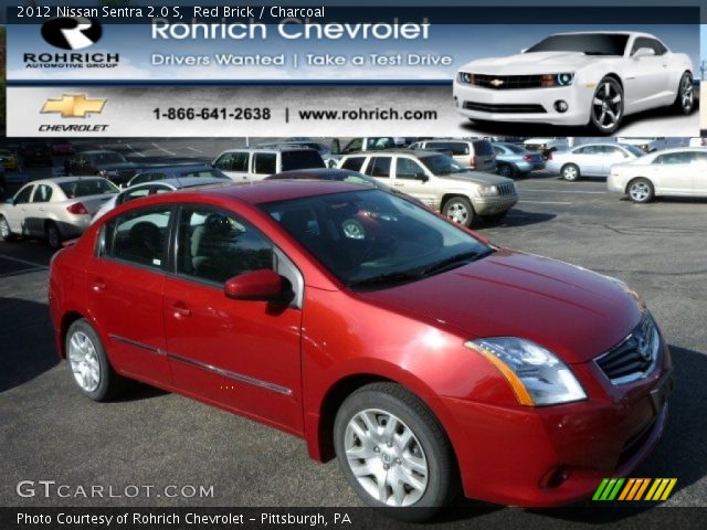 2012 Nissan Sentra 2.0 S in Red Brick