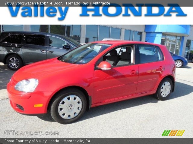 2009 Volkswagen Rabbit 4 Door in Tornado Red