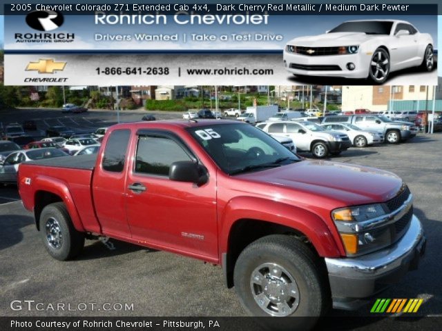 2005 Chevrolet Colorado Z71 Extended Cab 4x4 in Dark Cherry Red Metallic