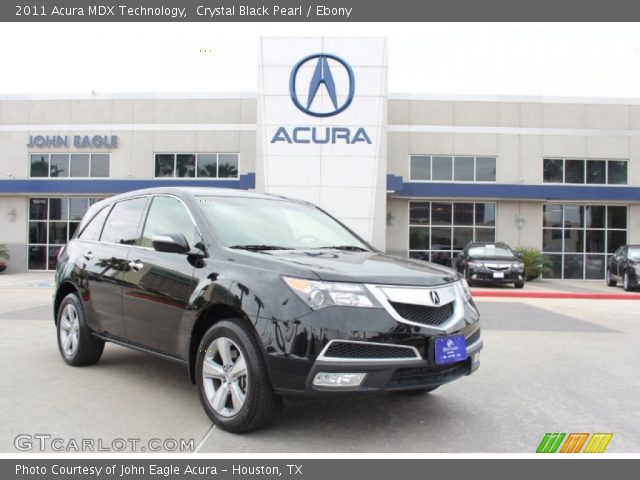 2011 Acura MDX Technology in Crystal Black Pearl