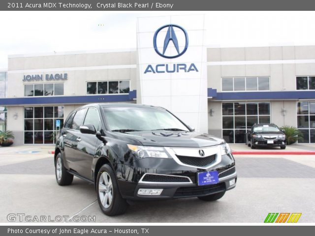 2011 Acura MDX Technology in Crystal Black Pearl
